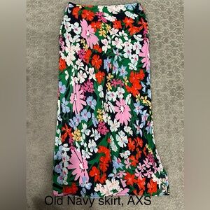 Old Navy Women's Floral Pencil Skirt - Multicolor